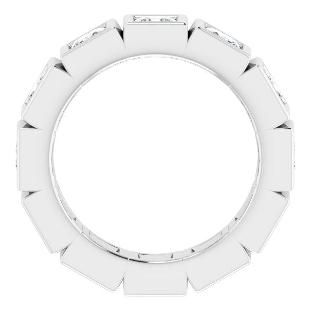 2.52 ct. Princess Diamond Eternity Band-VIRABYANI